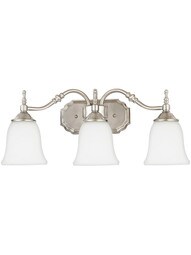 Tritan 3 Light Sconce With Opal Glass Shades